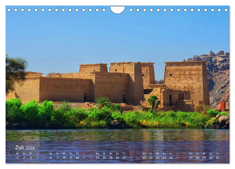 Produktbild: Zwischen Luxor und Abu Simbel - Eine Reise durch die Dynastien (Wandkalender 2026 DIN A4 quer), CALVENDO Monatskalender