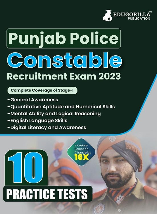 Produktbild: Punjab Police Constable Exam 2023 (Male & Female) - 10 Full Length Practice Mock Tests with Free Access to Online Tests