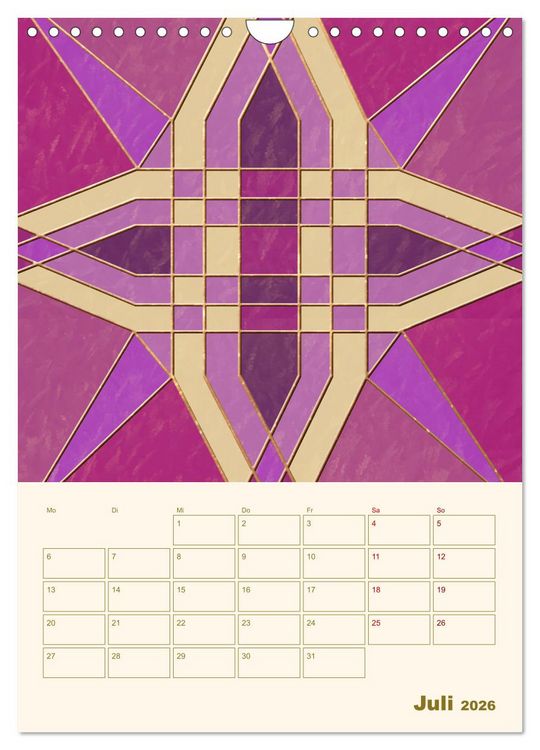 Produktbild: Art Deco Planer (Wandkalender 2026 DIN A4 hoch), CALVENDO Monatskalender