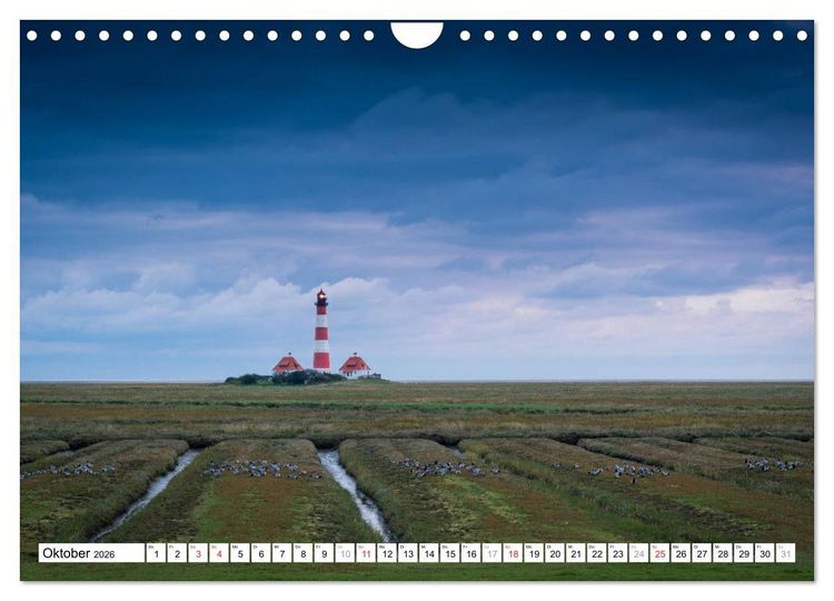 Produktbild: Eiderstedt - Willkommen am Watt (Wandkalender 2026 DIN A4 quer), CALVENDO Monatskalender
