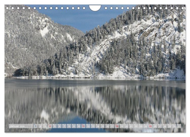 Produktbild: Der Sylvenstein - Impressionen eines Sees in Oberbayern (Wandkalender 2026 DIN A4 quer), CALVENDO Monatskalender