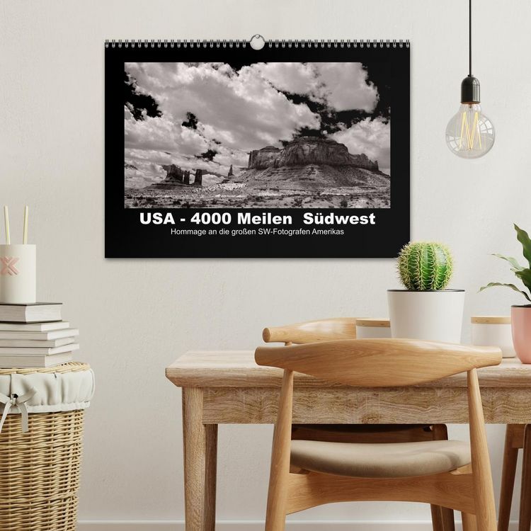 Produktbild: USA - 4000 Meilen S&uuml;dwest Hommage an die gro&szlig;en SW-Fotografen Amerikas (Wandkalender 2026 DIN A3 quer), CALVENDO Monatskalender
