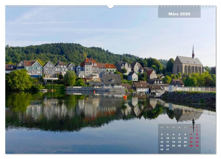 Produktbild: Bilderbogen Bergisches Land (hochwertiger Premium Wandkalender 2026 DIN A2 quer), Kunstdruck in Hochglanz