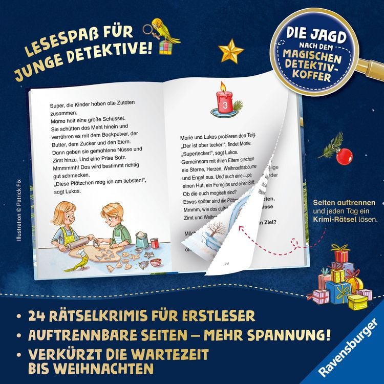 Produktbild: Die Jagd nach dem magischen Detektivkoffer - Adventskalender: Geschenke in Gefahr!