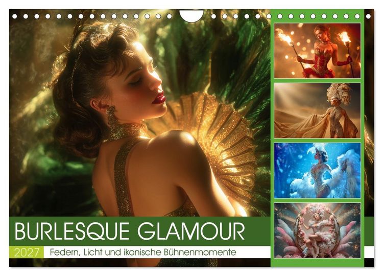 Produktbild: Burlesque Glamour (Wandkalender 2027 DIN A4 quer), CALVENDO Monatskalender