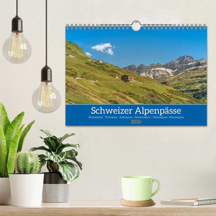 Produktbild: Schweizer Alpenp&auml;sse (Wandkalender 2026 DIN A4 quer), CALVENDO Monatskalender