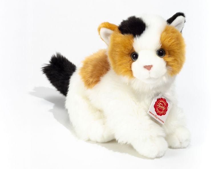 Produktbild: Teddy Hermann 90698 - Gl&uuml;ckskatze, Stofftier, Pl&uuml;schtier, 24 cm