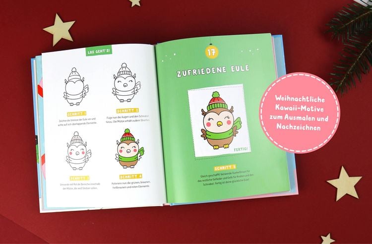Produktbild: Mein Kawaii-Adventskalender-Buch: Cute Christmas