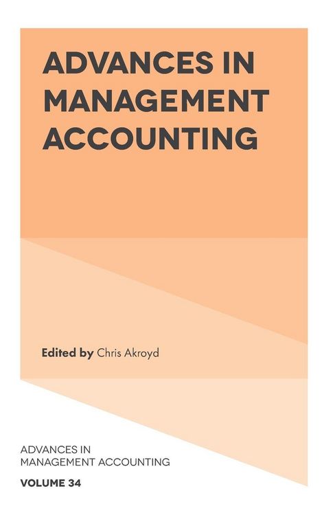 Produktbild: Advances in Management Accounting