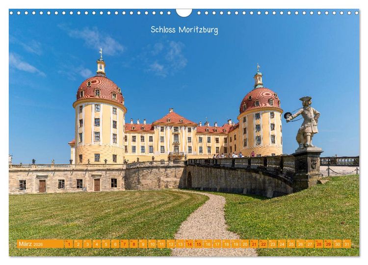 Produktbild: Mitteldeutschland - Landschaft und Kulturdenkmale (Wandkalender 2026 DIN A3 quer), CALVENDO Monatskalender