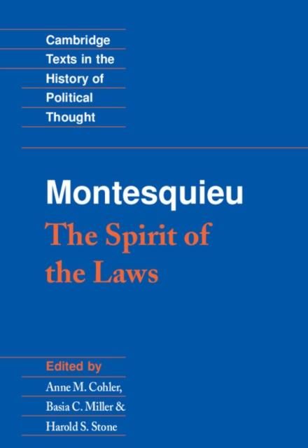 Produktbild: Montesquieu: The Spirit of the Laws