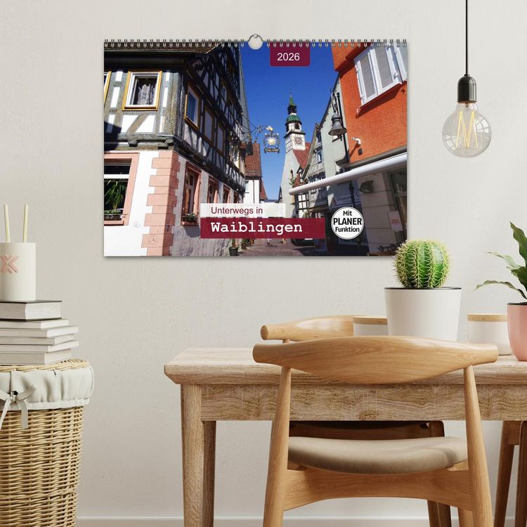 Produktbild: Unterwegs in Waiblingen (Wandkalender 2026 DIN A3 quer), CALVENDO Monatskalender