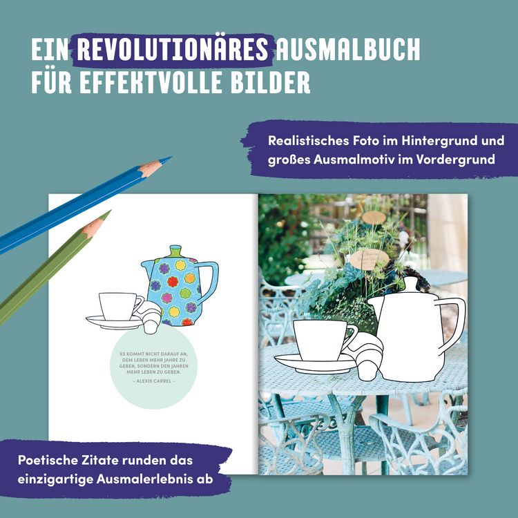 Produktbild: Ausmalwelten auf Fotohintergrund