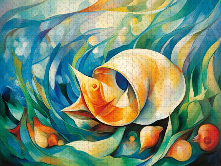 Produktbild: CALVENDO Puzzle Meeresschnecke | 2000 Teile Lege-Gr&ouml;&szlig;e 90x67cm Foto-Puzzle f&uuml;r gl&uuml;ckliche Stunden