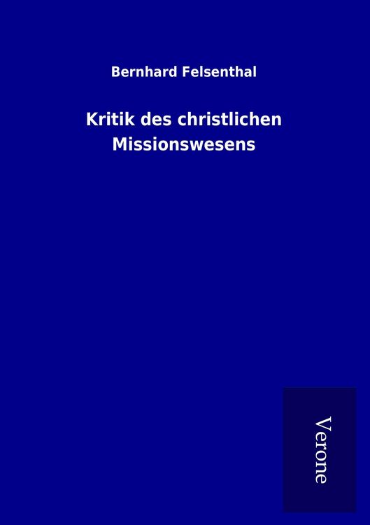 Produktbild: Kritik des christlichen Missionswesens