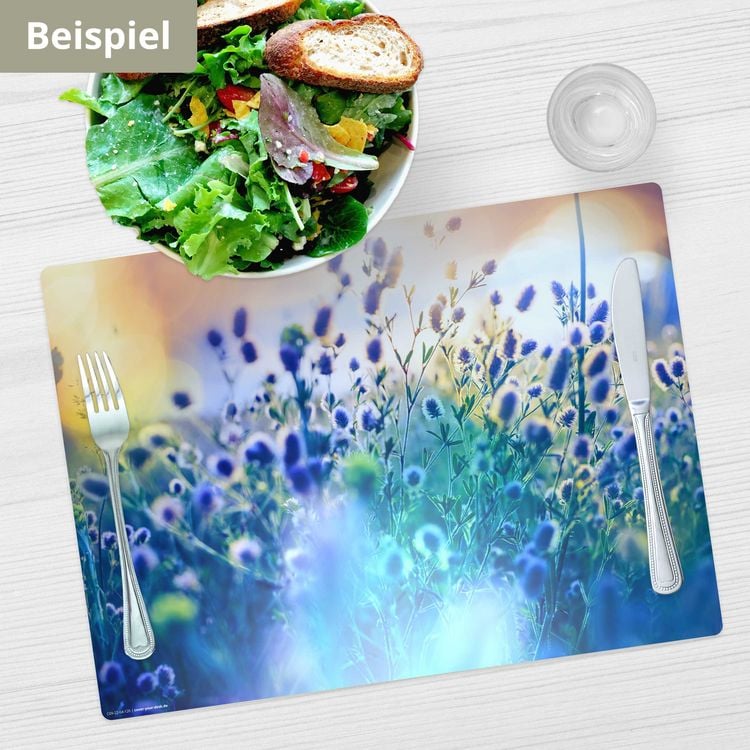 Produktbild: Tischsetmacher Tischsets Blumenwiese, aus hochwertigem Vinyl (4 St&uuml;ck), 44 x 32 cm