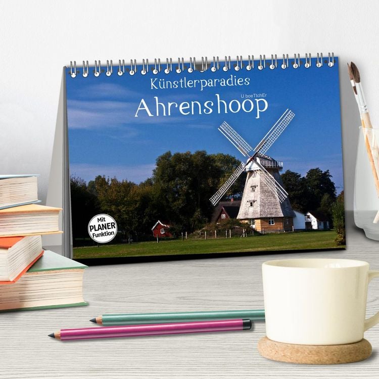 Produktbild: K&uuml;nstlerparadies Ahrenshoop (Tischkalender 2026 DIN A5 quer), CALVENDO Monatskalender
