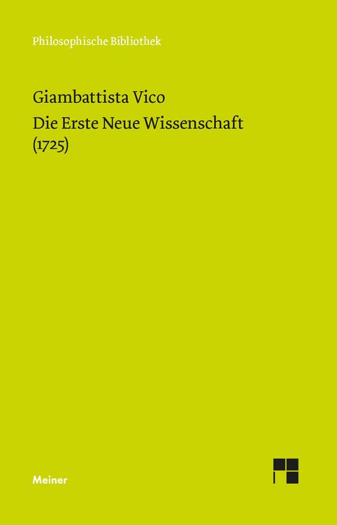 Bild vom Artikel Die Erste Neue Wissenschaft (1725) vom Autor Giambattista Vico