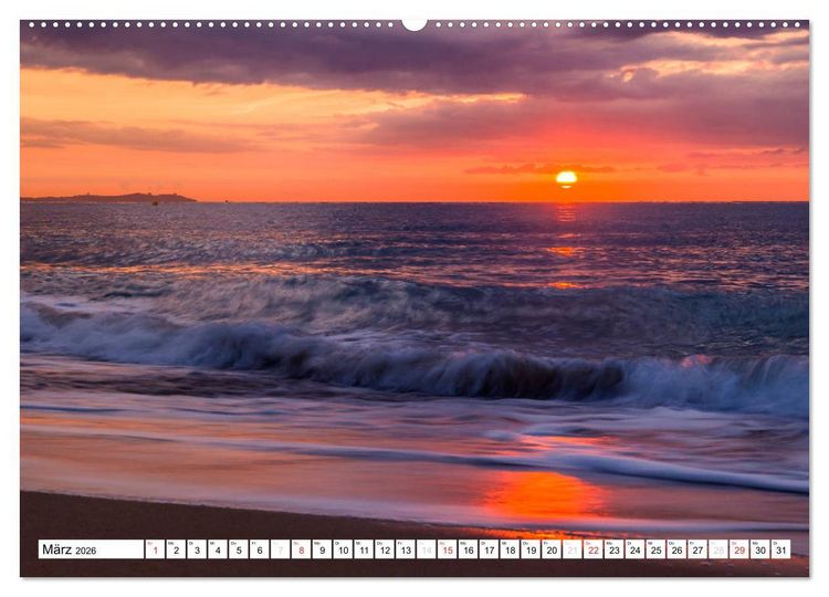 Produktbild: Miami Platja - Unvergessliche Meerblicke (Wandkalender 2026 DIN A2 quer), CALVENDO Monatskalender