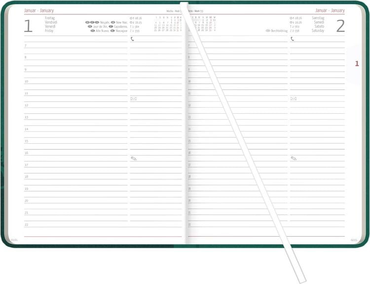 Produktbild: Buchkalender Nature Line Forest 2027