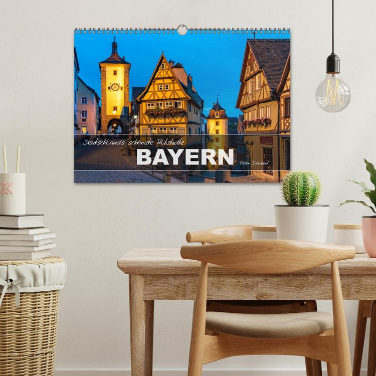 Produktbild: Deutschlands sch&ouml;nste Altst&auml;dte - Bayern (Wandkalender 2026 DIN A3 quer), CALVENDO Monatskalender