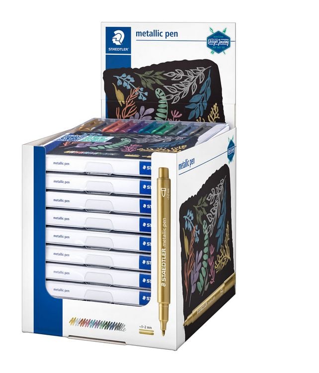 Produktbild: STAEDTLER 8323 Metallic pen, Etui mit 10 sortierten Farben, 8323 TB10