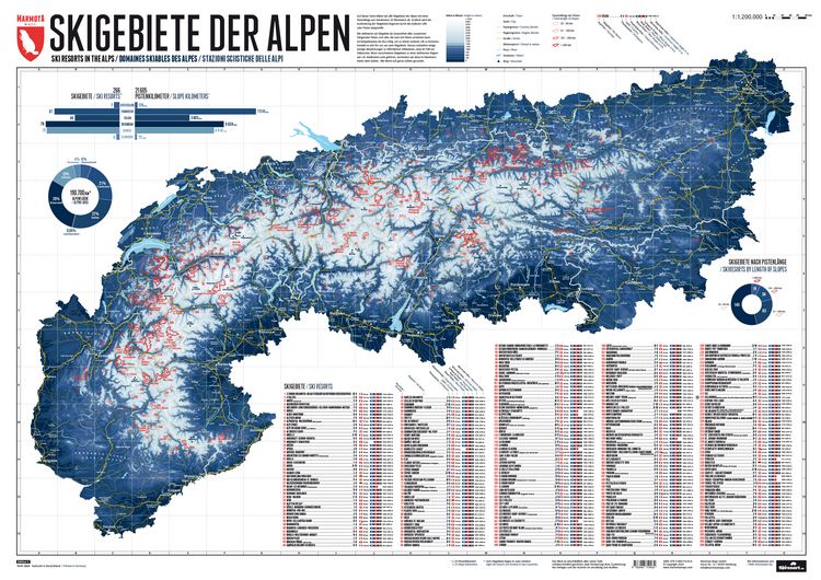 Produktbild: 263 Skigebiete der Alpen