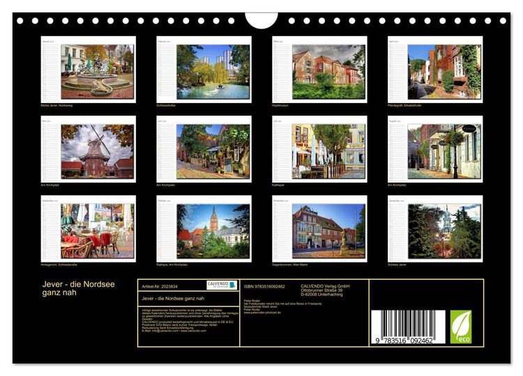 Produktbild: Jever - die Nordsee ganz nah (Wandkalender 2026 DIN A4 quer), CALVENDO Monatskalender