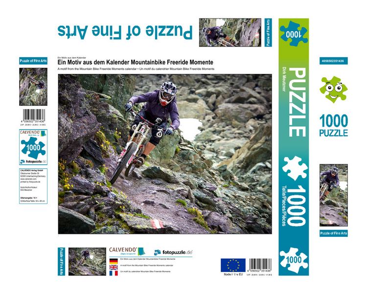 Produktbild: CALVENDO Puzzle Mountainbike Freeride Momente 1000 Teile Lege-Gr&ouml;&szlig;e 640 x 480 cm Foto-Puzzle Bild von Dirk Meutzner
