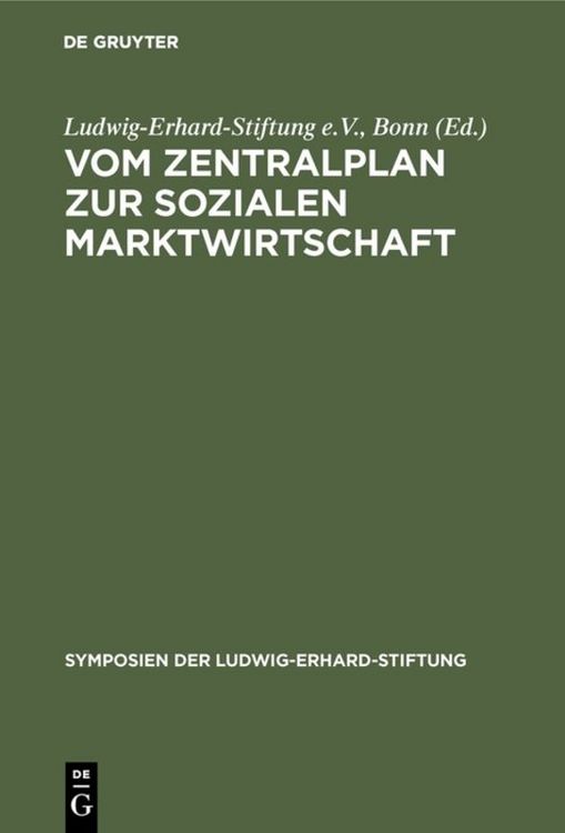Produktbild: Vom Zentralplan zur Sozialen Marktwirtschaft