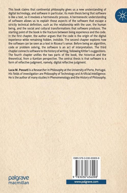 Produktbild: Software as Hermeneutics