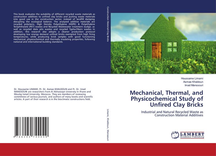 Produktbild: Mechanical, Thermal, and Physicochemical Study of Unfired Clay Bricks