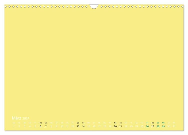 Produktbild: Bastelkalender - Gelb (Wandkalender 2027 DIN A3 quer), CALVENDO Monatskalender