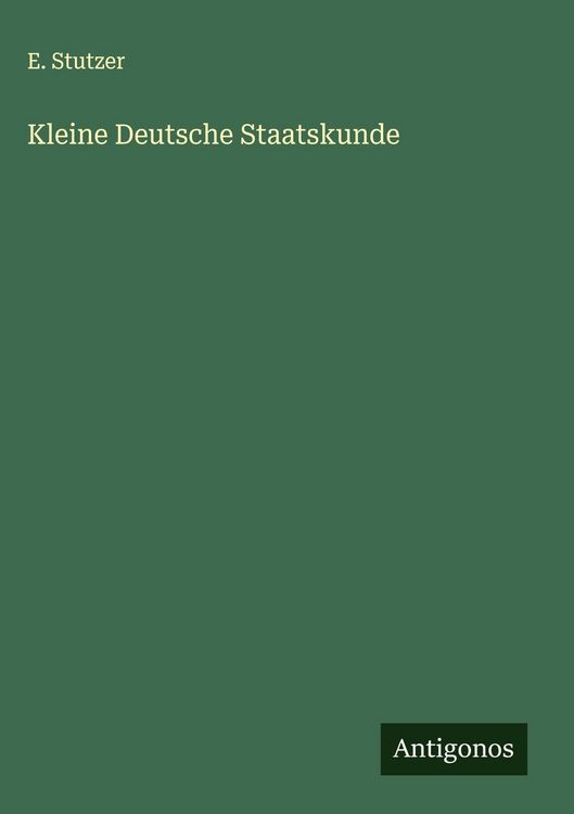 Produktbild: Kleine Deutsche Staatskunde