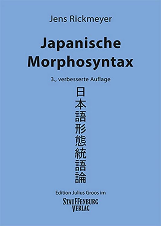 Produktbild: Japanische Morphosyntax