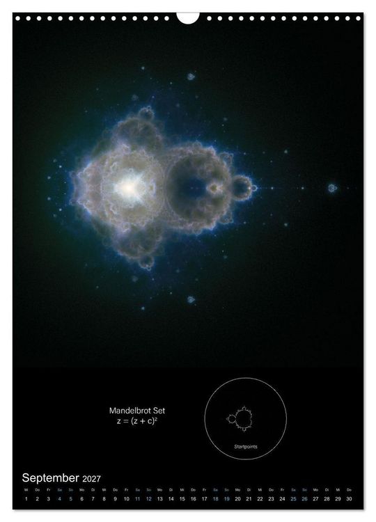 Produktbild: Buddhabrot fractal art (Wandkalender 2027 DIN A3 hoch), CALVENDO Monatskalender