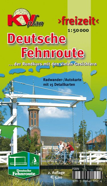 Produktbild: Fehnroute, KVplan, Radkarte/Routenkarte, 1:50.000 / 1:25.000
