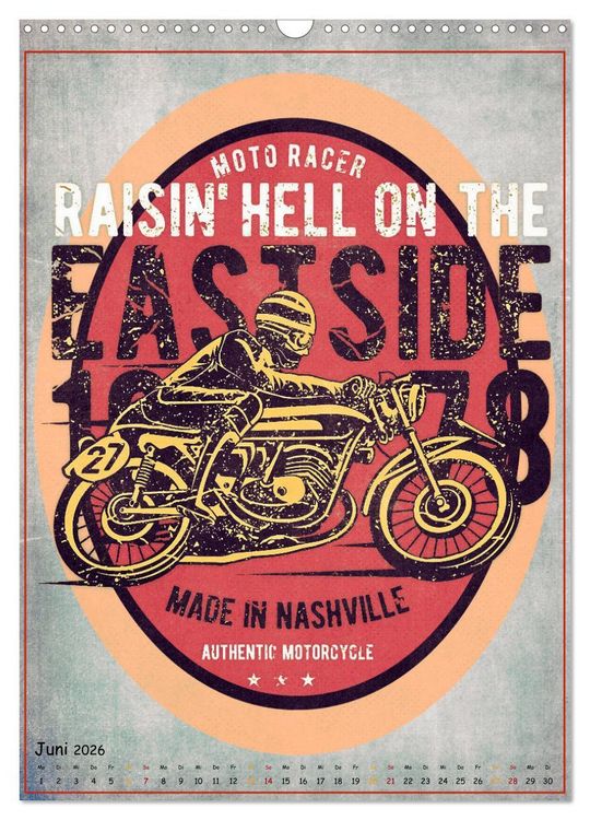 Produktbild: Motorrad Nostalgie (Wandkalender 2026 DIN A3 hoch), CALVENDO Monatskalender