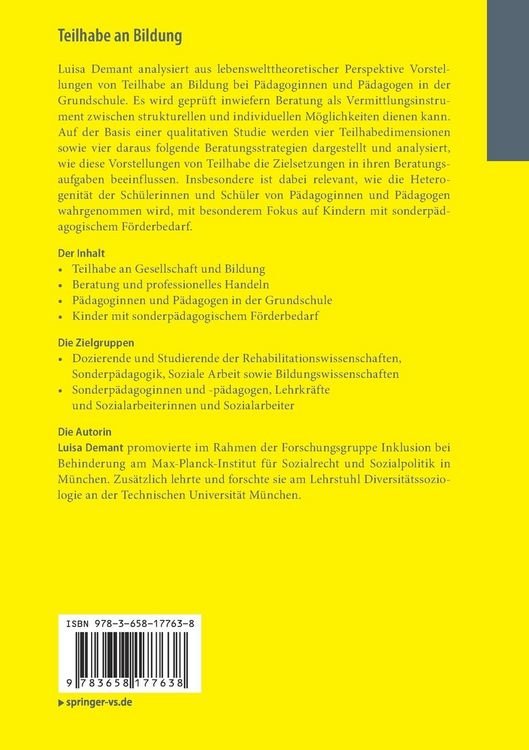 Produktbild: Teilhabe an Bildung