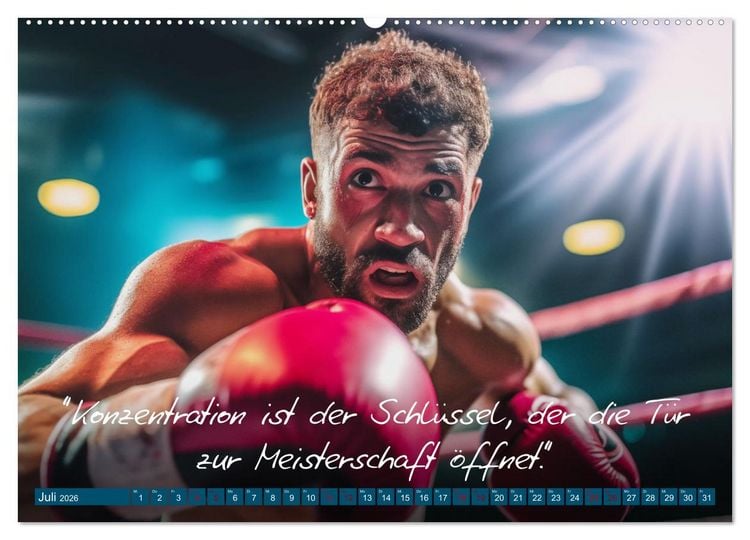 Produktbild: Motivation in Bewegung - Ein Jahr voller sportlicher Energie (Wandkalender 2026 DIN A2 quer), CALVENDO Monatskalender