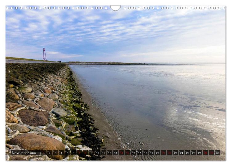 Produktbild: Wattenmeer Nordsee - Lichtstimmungen zwischen Land und Meer (Wandkalender 2026 DIN A3 quer), CALVENDO Monatskalender