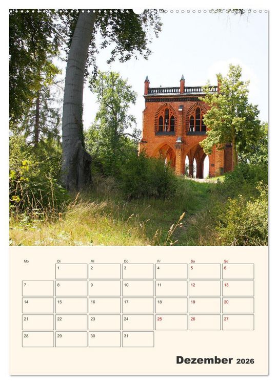 Produktbild: Park Sanssouci und Park Babelsberg (Wandkalender 2026 DIN A2 hoch), CALVENDO Monatskalender