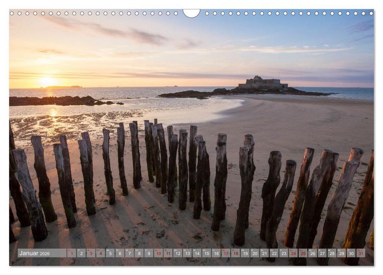 Produktbild: Momente einer Reise - Bretagne (Wandkalender 2026 DIN A3 quer), CALVENDO Monatskalender