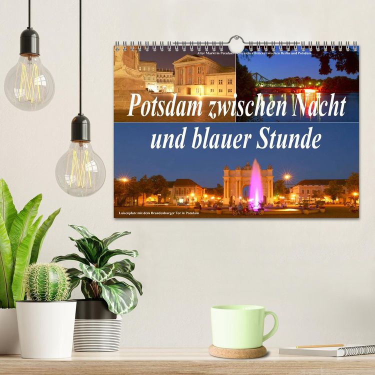 Produktbild: Potsdam zwischen Nacht und blauer Stunde (Wandkalender 2026 DIN A4 quer), CALVENDO Monatskalender