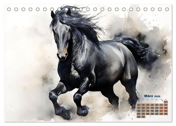Produktbild: Kraftpakete in Aquarell (Tischkalender 2026 DIN A5 quer), CALVENDO Monatskalender