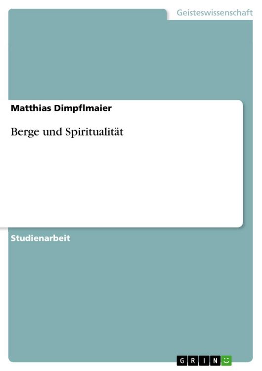 Produktbild: Berge und Spiritualit&auml;t
