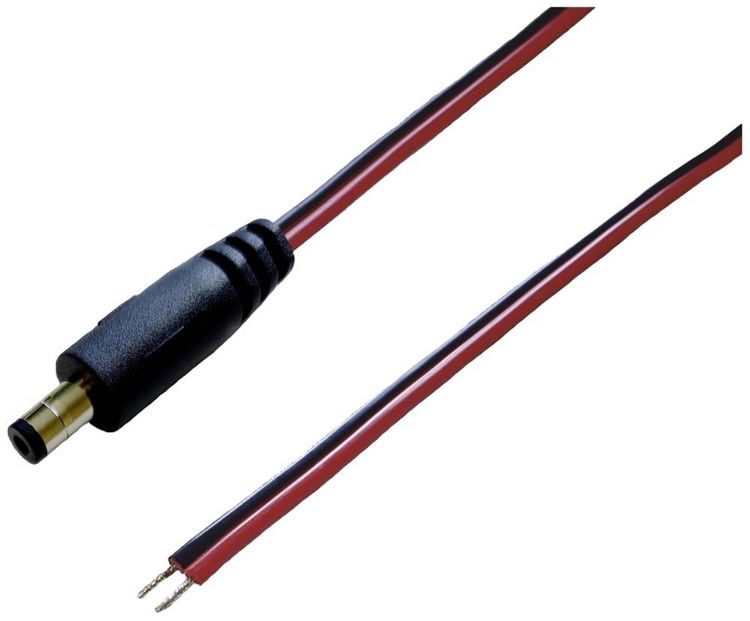 Produktbild: BKL Electronic 075900 DC-Steckverbinder DC-Hohlstecker - verzinnt 5.5 mm 2.1 mm 1.5 m 1 St. Single