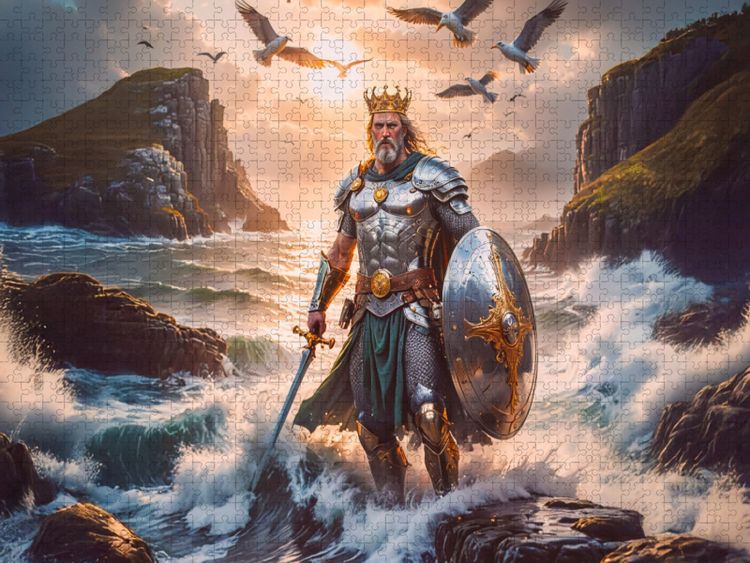 Produktbild: CALVENDO Puzzle Bran the Blessed, Riese und Besch&uuml;tzer Britanniens | 1000 Teile Lege-Gr&ouml;&szlig;e 64x48cm Foto-Puzzle f&uuml;r gl&uuml;ckliche Stunden