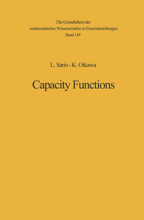 Produktbild: Capacity Functions