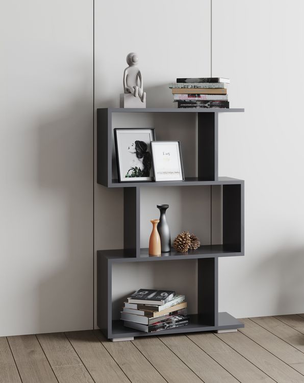 Produktbild: Holz Raumteiler Stand Regal Deko B&uuml;cher Palusa M